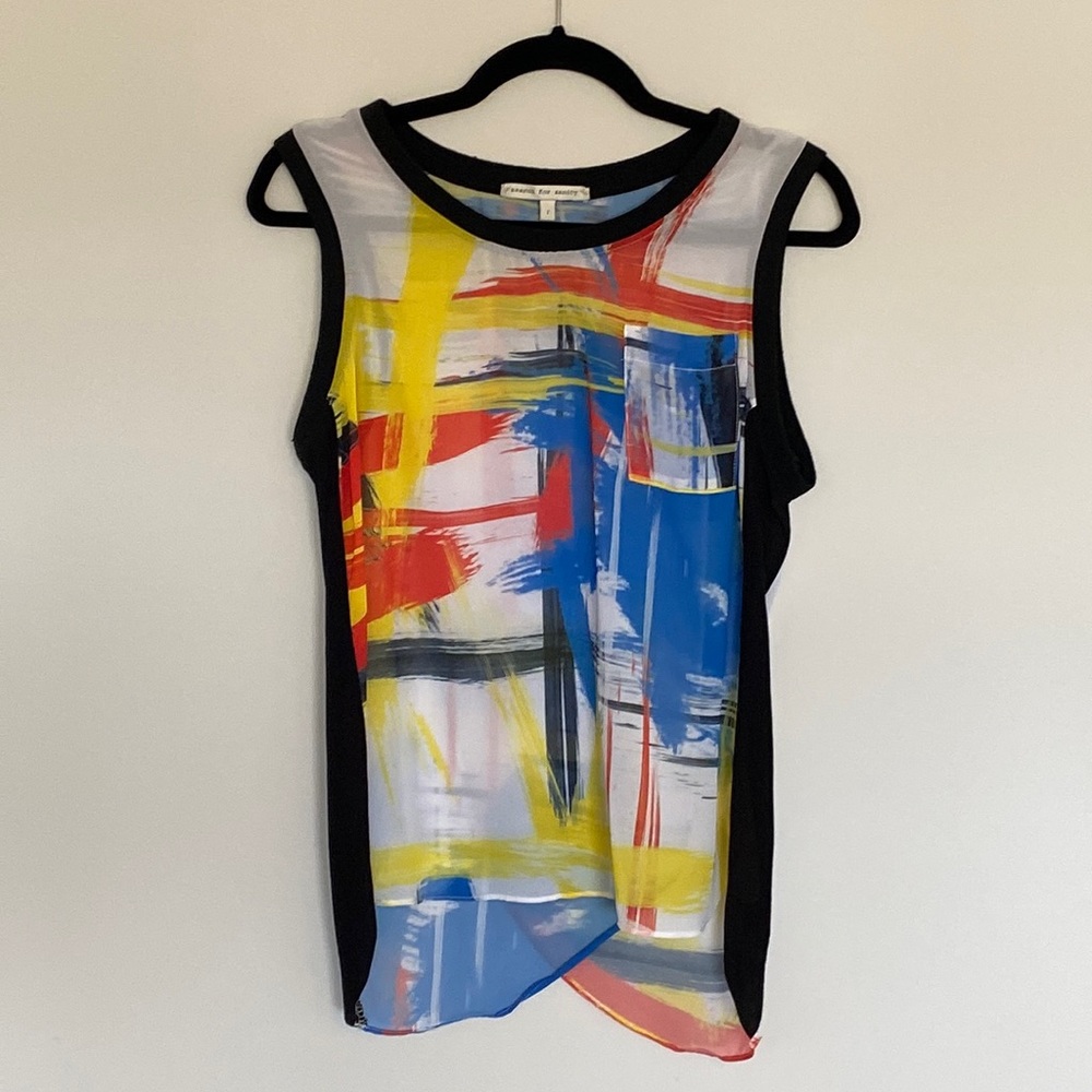 Search For Sanity Sheer Sleeveless Top Size Large